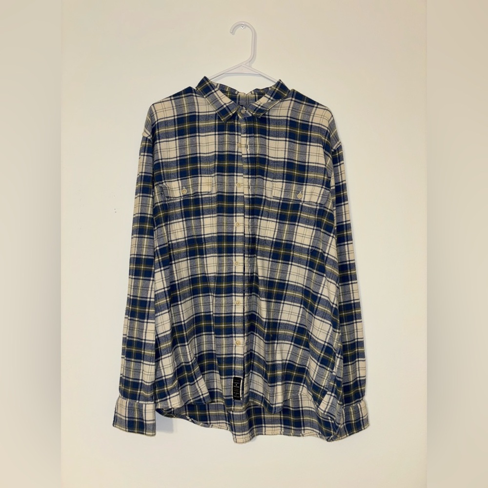 XL Lucky Brand Flannel Long Sleeve Button Up